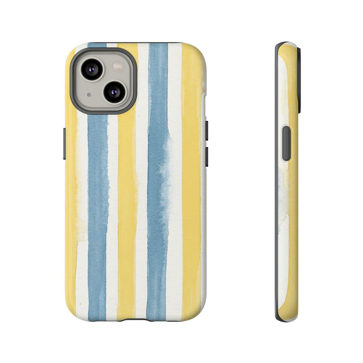 Tough Cute Yellow Stripes Phone Case, for IPhone 17 Pro Max | Iphone 17 Air, Iphone 16, IPhone 15, 14 13 12, Samsung Galaxy S26, S25, S24, S23 - Studio40ParkLane