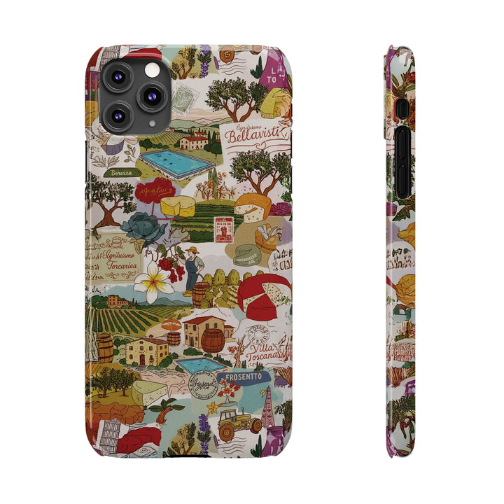 Slim Italy Tuscany Coquette Collage Cute Phone Case for Iphone 17 - | iPhone 16 Pro Max Case | iPhone 15 Case Iphone 14 13 12 11 10 9 8 7 - Studio40ParkLane