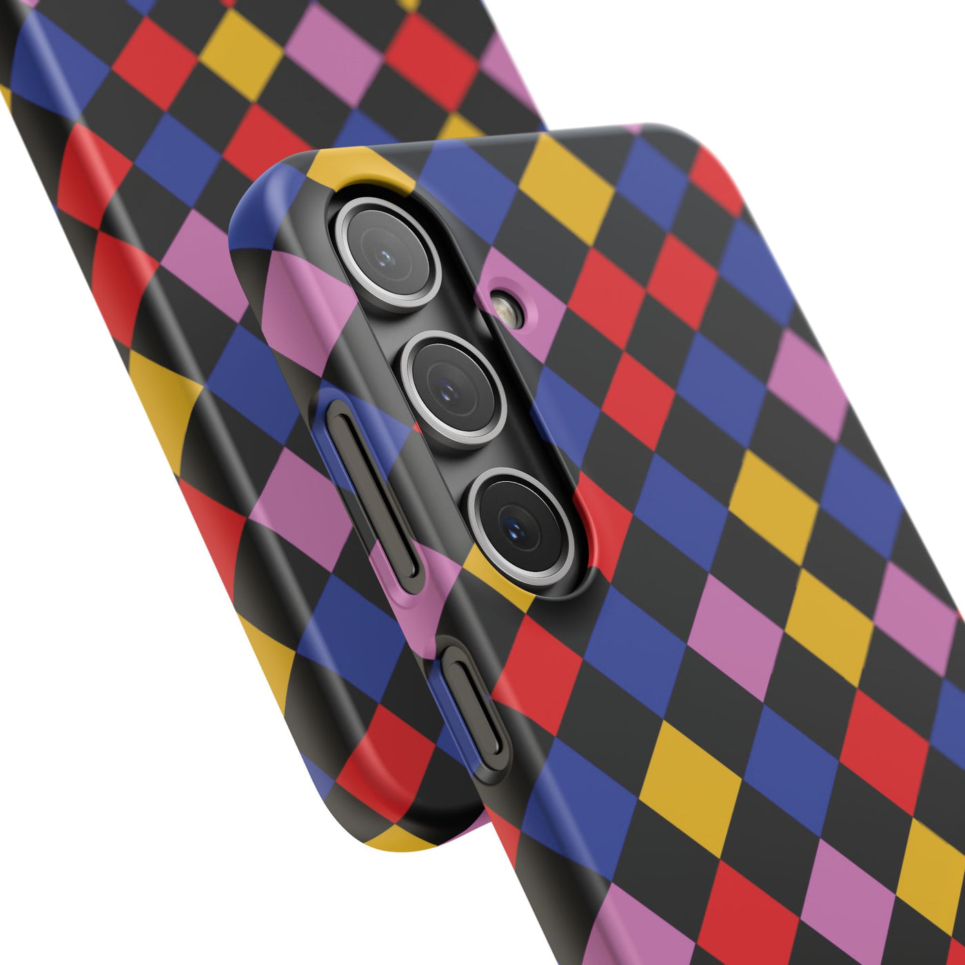 Colorful Checkerboard Cute Phone Case - Sleek Snap - for iPhone 16 15 14 13 12 11 Max Pro Plus Samsung Galaxy S24 S23 S22 S21 S20 Plus Ultra - Studio40ParkLane