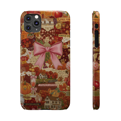 New England fall Coquette Collage Cute Phone Case for Iphone 16 - | iPhone 15 Pro Max Case | iPhone 14 Case Iphone 13 12 11 10 9 8 7 X XS - Studio40ParkLane