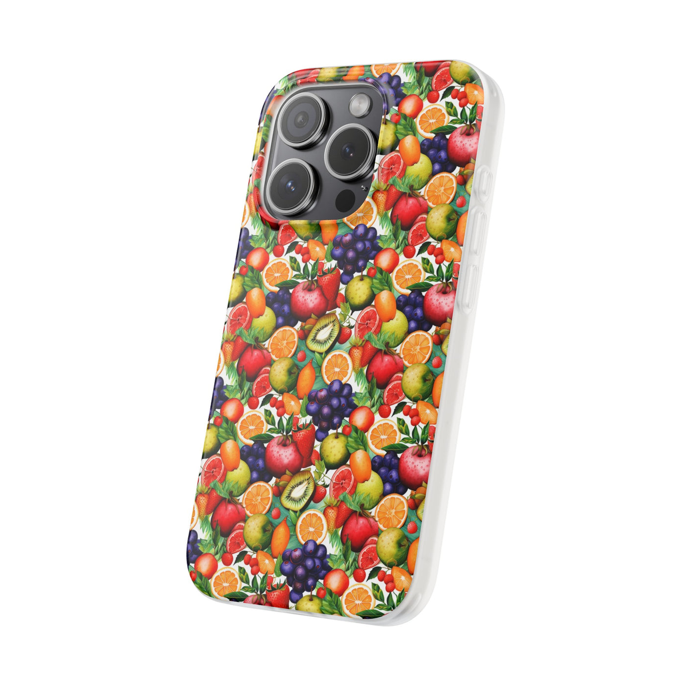 Cute Flexi Phone Cases, Summer Fruit Mix, Compatible with Samsung Galaxy S23, Samsung S22, Samsung S21, Samsung S20, Galaxy S20 Ultra