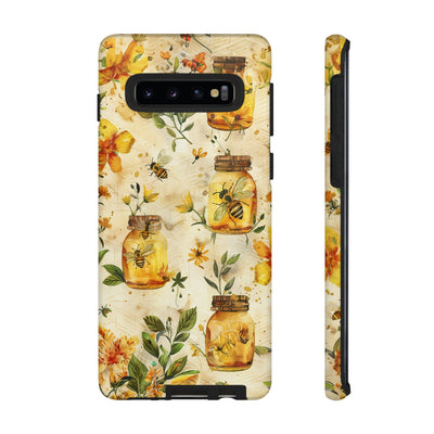 Impact Resistant, Honey Bees, Cute Phone Cases for Samsung S24, S23, S22, S21, IPhone 15 pro Iphone 14 pro Iphone 13 IPhone 12 Iphone 11