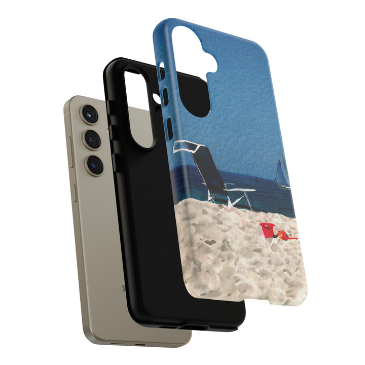 Cute Samsung Case | Cool Iphone Case | Summer Blue Beach Chair, Samsung S24, S23, S22, S21, IPhone 15 Case | Iphone 14 Case, Iphone 13 Case - Studio40ParkLane