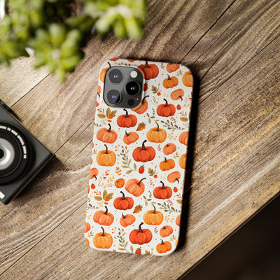 Slim Fall Autumn Pumpkins Gift for Her Cute Phone Cases for Iphone 16 | iPhone 15 Case | iPhone 15 Pro Max Case, Iphone 14, Iphone 14 Pro Max, Iphone 13, Slim