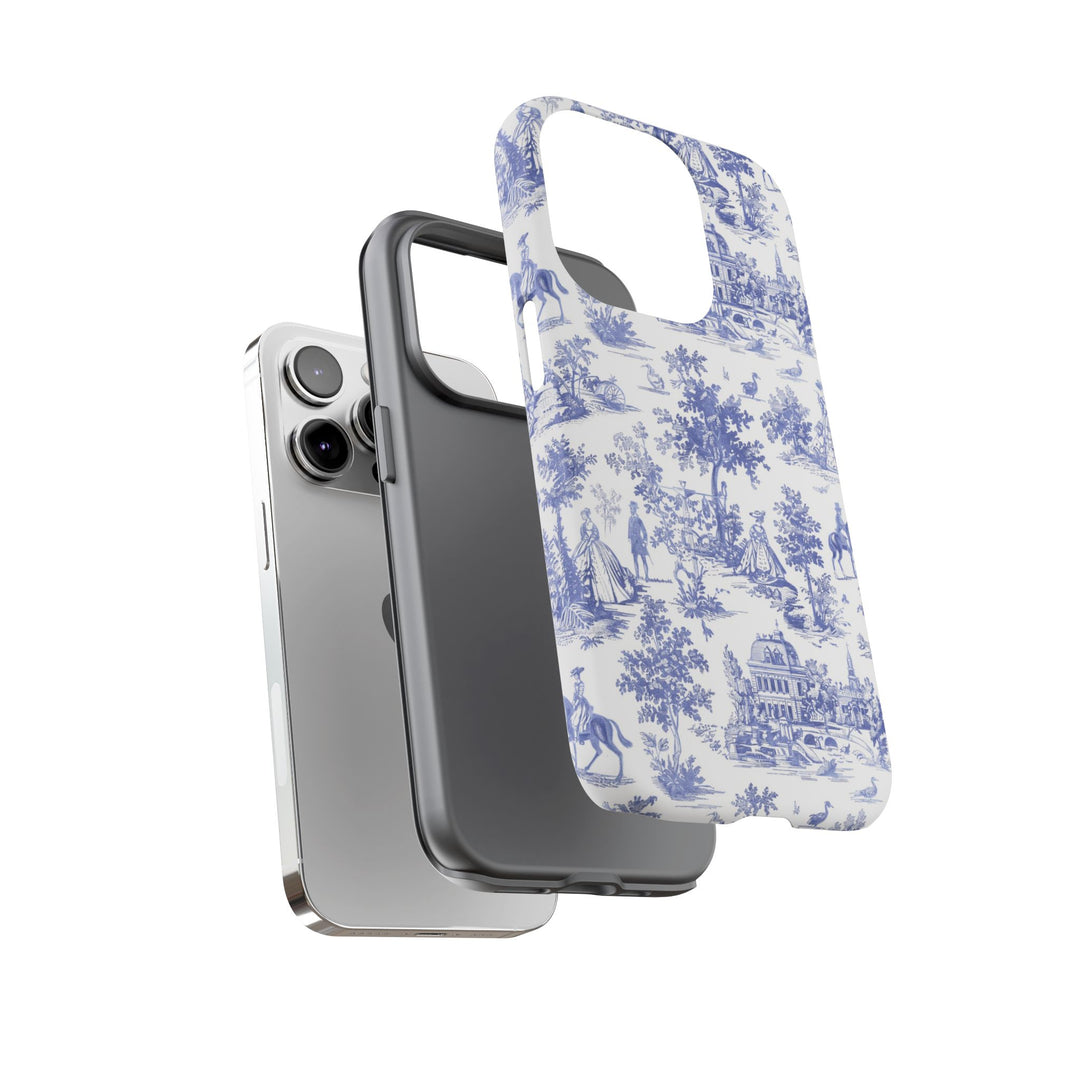Premium Tough French Toile Gift for Her Cute Phone Cases for Samsung S25 S24, S23, S22, S21, Iphone, 16, 15, 14, 13 Pro Max Ultra - Studio40ParkLane