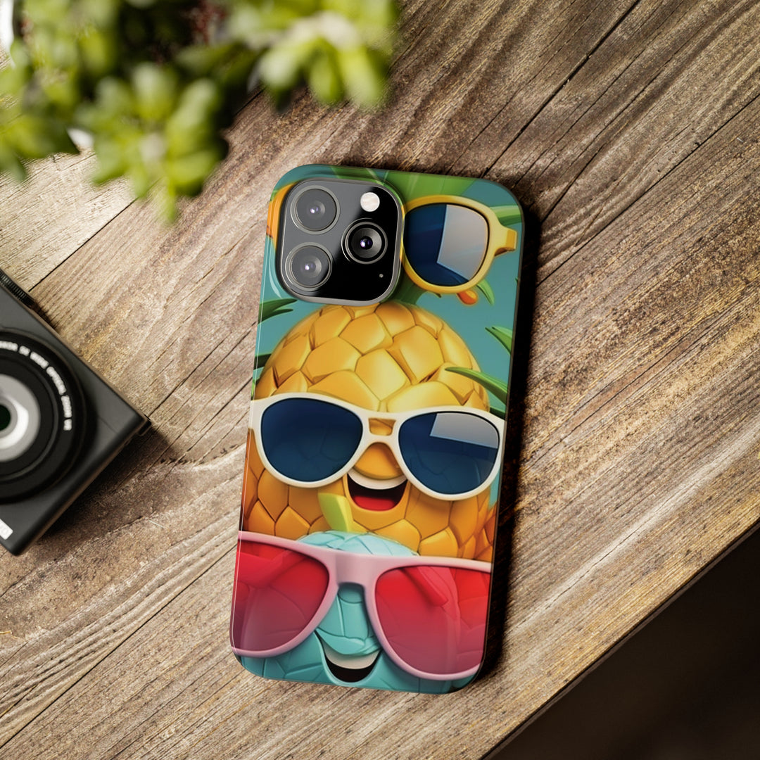 Slim Cute Phone Cases for Iphone - | iPhone 15 Case | iPhone 15 Pro Max Case, Iphone 14 Case, Iphone 14 Pro Max, Iphone 13, Summer Pineapple Fruit - Studio40ParkLane