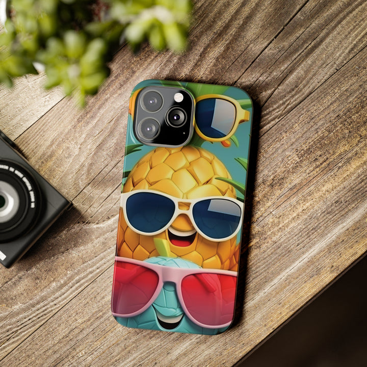 Slim Cute Phone Cases for Iphone - | iPhone 15 Case | iPhone 15 Pro Max Case, Iphone 14 Case, Iphone 14 Pro Max, Iphone 13, Summer Pineapple Fruit - Studio40ParkLane