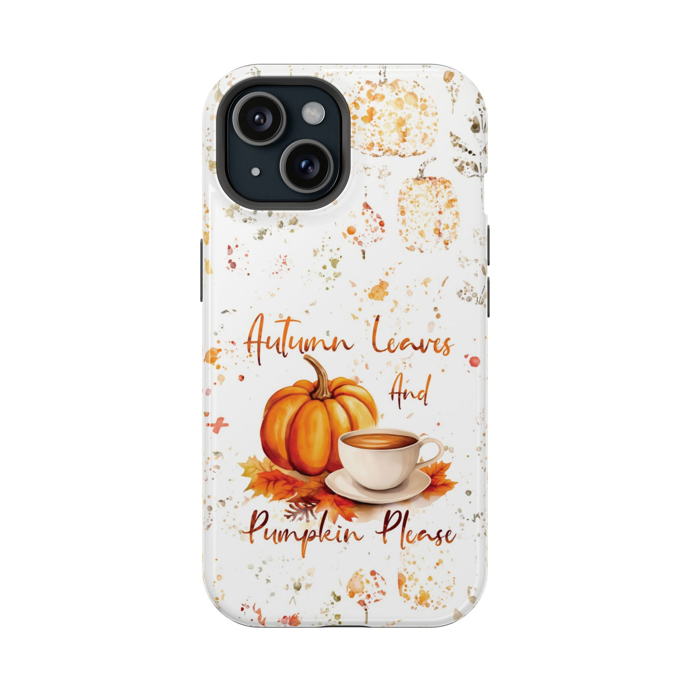 Fall Leaves Pumpkins Tough Magsafe Cute Phone Cases for Iphone | iPhone 15 Case | iPhone 15 Pro Max Case, Iphone 14, Iphone 14 13 12 11 10 9 8 7 - Studio40ParkLane