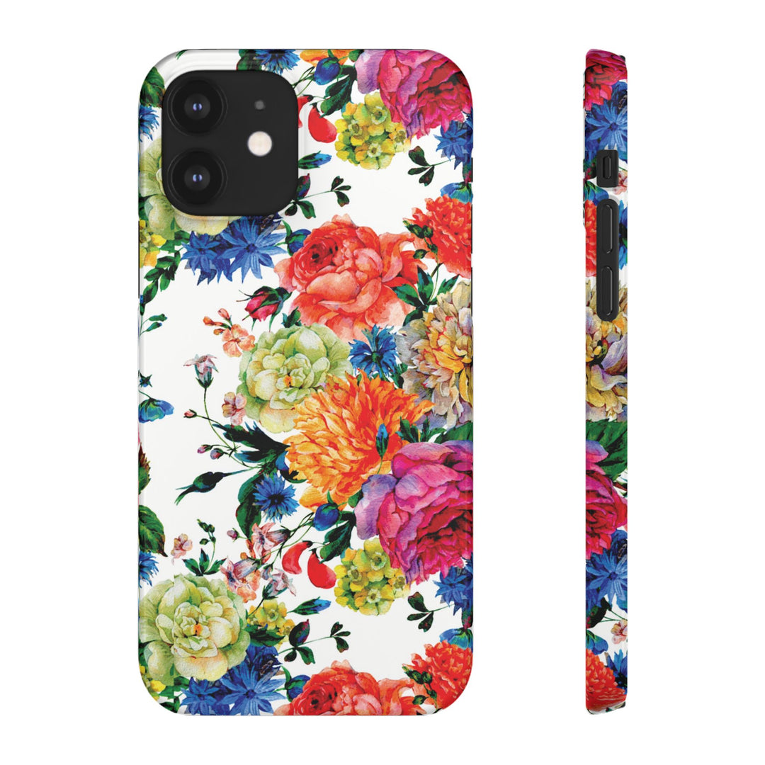 Sleek Snap Colorful Flowers Cute Phone Case for iPhone 16 15 14 13 12 11 X Xs Max Xr Pro Plus Samsung Galaxy S24 S23 S22 S21 S20 Note Ultra