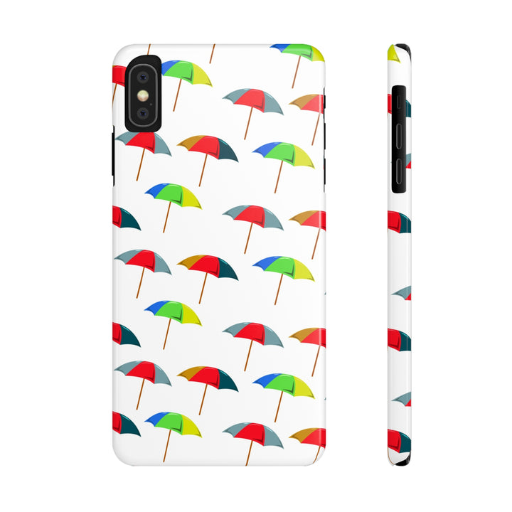 Slim Cute Phone Cases for Iphone - | iPhone 15 Case | iPhone 15 Pro Max Case, Iphone 14 Case, Iphone 14 Pro Max, Iphone 13, Colorful Beach Parasol - Studio40ParkLane
