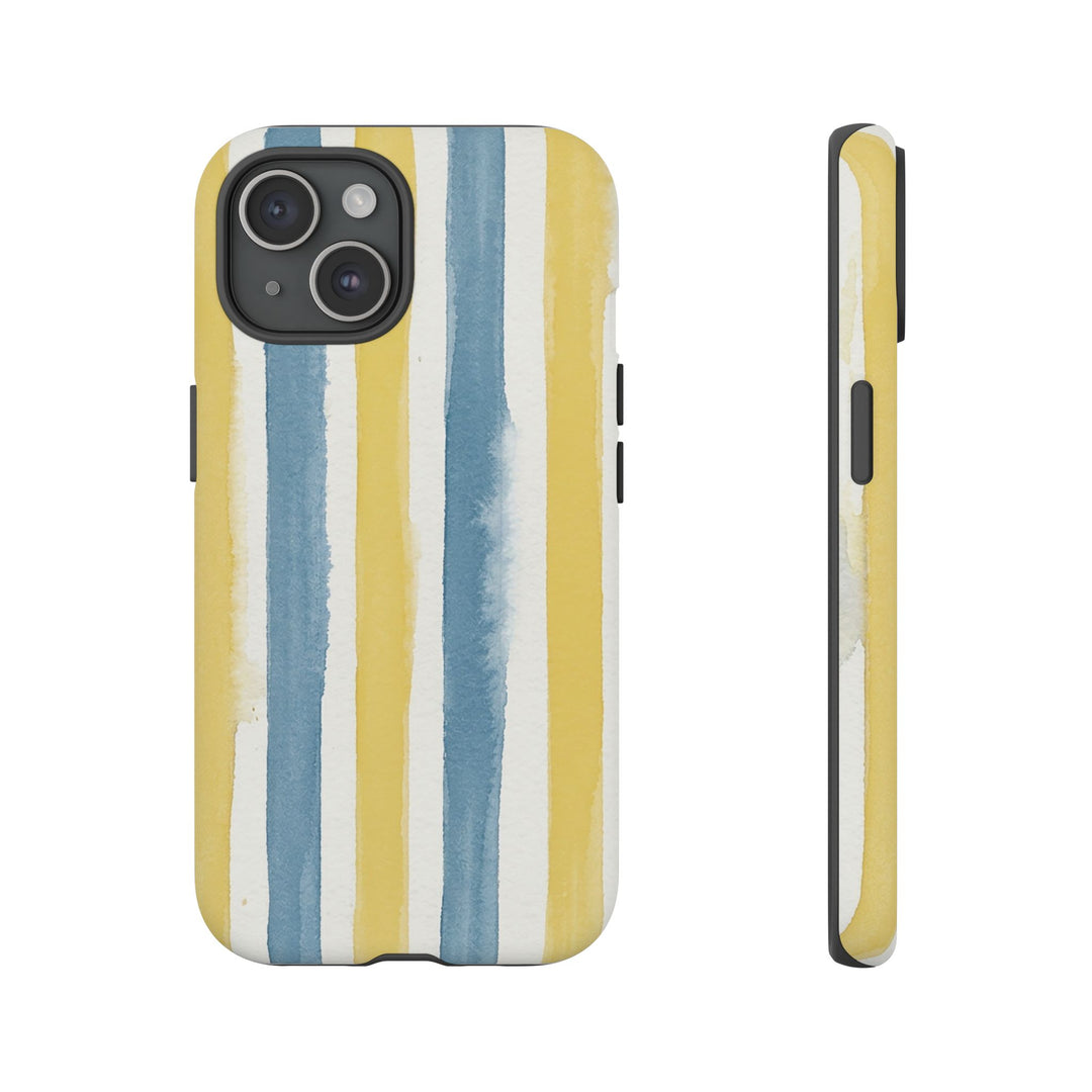 Tough Cute Yellow Stripes Phone Case, for IPhone 17 Pro Max | Iphone 17 Air, Iphone 16, IPhone 15, 14 13 12, Samsung Galaxy S26, S25, S24, S23 - Studio40ParkLane