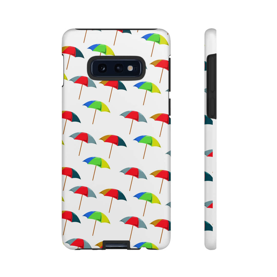 Cute Samsung Phone Case | Aesthetic Samsung Phone Case | Galaxy S23, S22, S21, S20 | Colorful Beach Parasols, Protective Phone Case - Studio40ParkLane