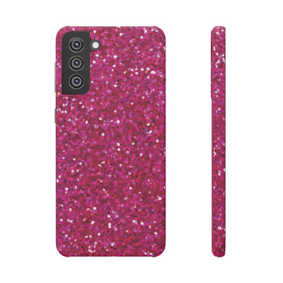 Snap Non-Glitter Muted Pink Play on "Faux" Glitter Effect Cute Phone Cases for Samsung and Iphone, 16, 15, 14, S24, S23, S22, S21, S20, Plus and Ultra