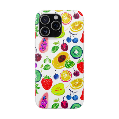 Cute Flexi Phone Cases, Summer Fruit Mix, Compatible with Samsung Galaxy S23, Samsung S22, Samsung S21, Samsung S20, Galaxy S20 Ultra