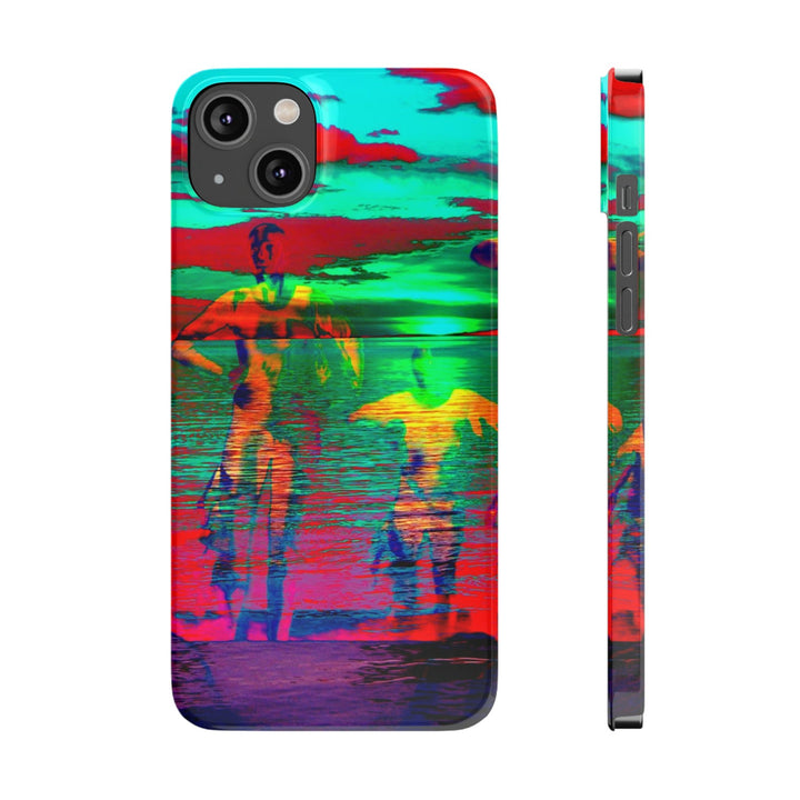 Slim Cute Phone Cases for Iphone - | iPhone 15 Case | iPhone 15 Pro Max Case, Iphone 14 Case, Iphone 14 Pro Max, Iphone 13, Sunset Mystery Dance - Studio40ParkLane