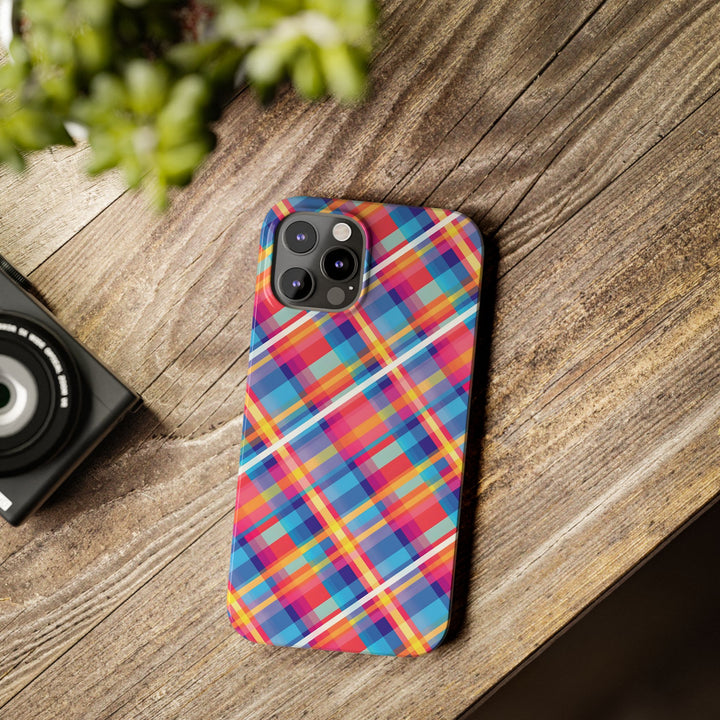 Slim Checkered Plaid Gift for Her Cute Phone Cases for Iphone 16 Pro Max | iPhone 15 Case | iPhone 15 Pro Max Case, Iphone 14, 13, 12, 11, 10, 8, 7 - Studio40ParkLane