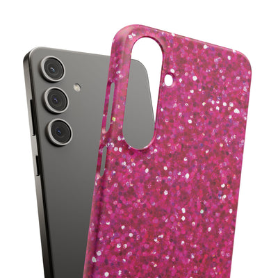 Snap Non-Glitter Muted Pink Play on "Faux" Glitter Effect Cute Phone Cases for Samsung and Iphone, 16, 15, 14, S24, S23, S22, S21, S20, Plus and Ultra