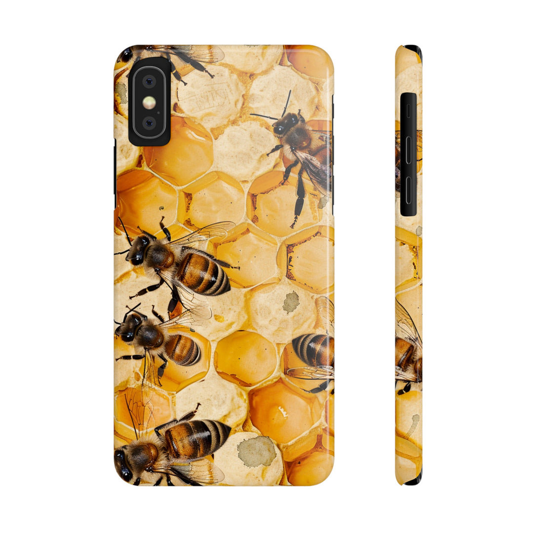 Slim Cute Phone Cases for Iphone - | iPhone 15 Case | iPhone 15 Pro Max Case, Iphone 14 Case, Iphone 14 Pro Max, Iphone 13, Summer Honey Bees - Studio40ParkLane