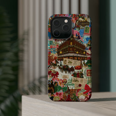 Aesthetic Tough Magsafe London Coquette Collage Phone Case - For iPhone 17 Pro Max iPhone 16 Pro iPhone 15 Iphone 14 Plus 13 Pro 12 11 10 - Studio40ParkLane