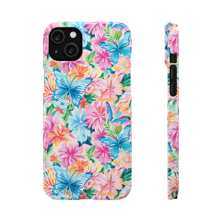 Sleek Snap Butterflies Flowers Cute Phone Case for iPhone 16 15 14 13 12 11 X Xs Max Xr Pro Plus Samsung Galaxy S24 S23 S22 S21 S20 Ultra