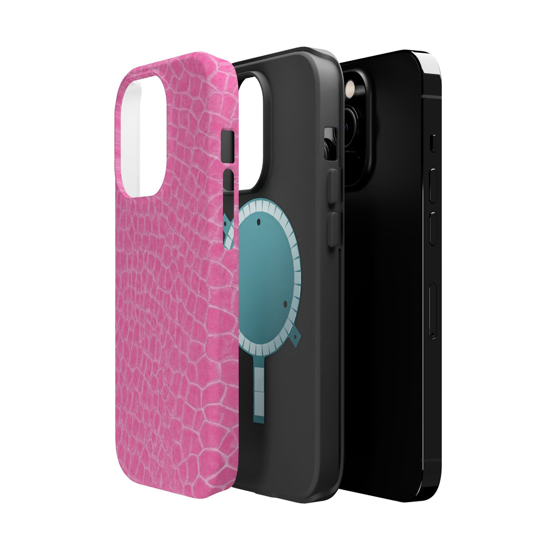 Non Leather Pink Color Pattern Magsafe Cute Phone Case for Iphone Gift for Her, | iPhone 15 Case | iPhone 15 Pro Max Case, Iphone 14, Iphone 14 Pro Max, Iphone 13, Iphone 16 - Studio40ParkLane
