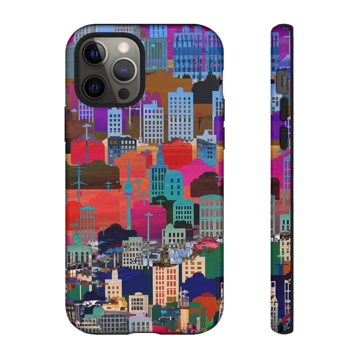 Cute Samsung Case | Cool Iphone Case | Summer City Skyline, Samsung S24, S23, S22, S21, IPhone 15 Case | Iphone 14 Case, Iphone 13 Case - Studio40ParkLane