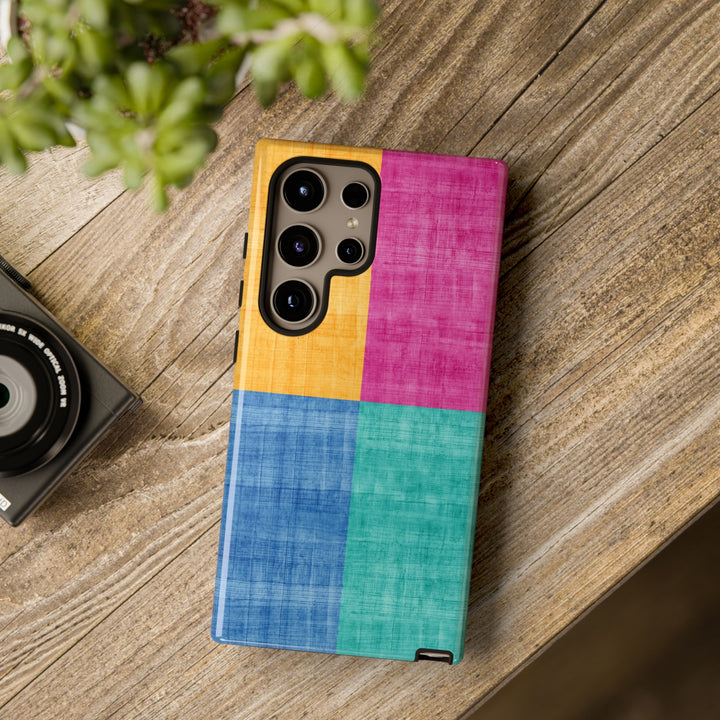 Impact Resistant, Colored Shapes, Cute Phone Cases for Samsung S24, S23, S22, S21, IPhone 15 pro Iphone 14 pro Iphone 13 IPhone 12 Iphone 11 - Studio40ParkLane