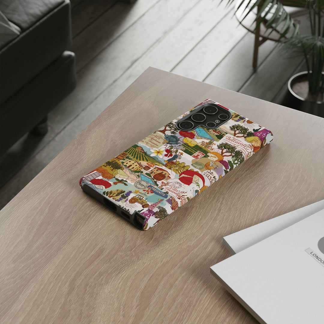 Italy Tuscany Coquette Collage Tough Premium Phone Case - For iPhone 17 Pro Max iPhone 16 Pro iPhone 15 Iphone 14 Plus 13 Pro 12 11 10 XR - Studio40ParkLane