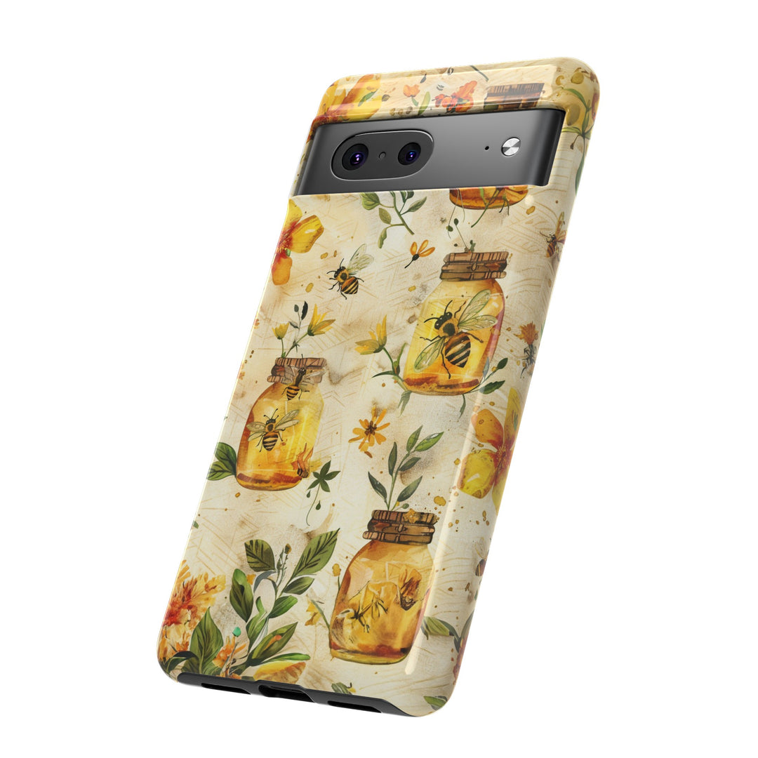 Impact Resistant, Honey Bees, Cute Phone Cases for Samsung S24, S23, S22, S21, IPhone 15 pro Iphone 14 pro Iphone 13 IPhone 12 Iphone 11 - Studio40ParkLane