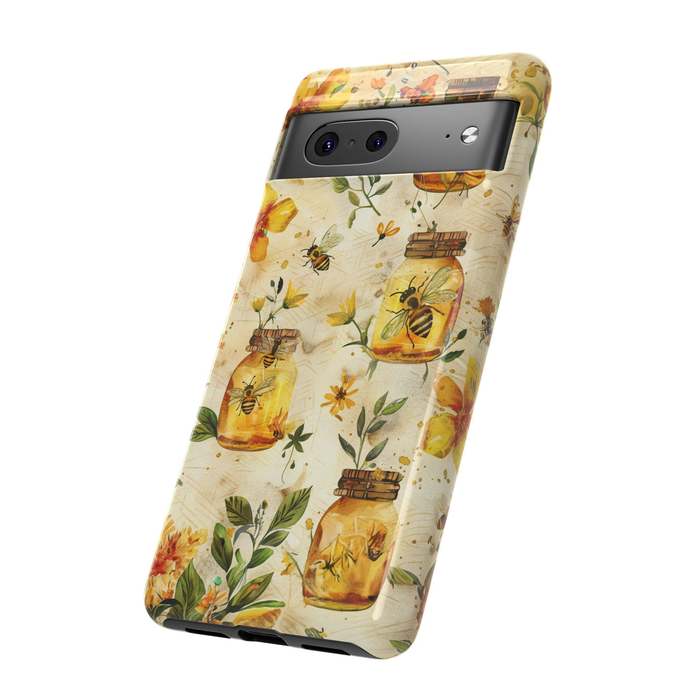 Impact Resistant, Honey Bees, Cute Phone Cases for Samsung S24, S23, S22, S21, IPhone 15 pro Iphone 14 pro Iphone 13 IPhone 12 Iphone 11