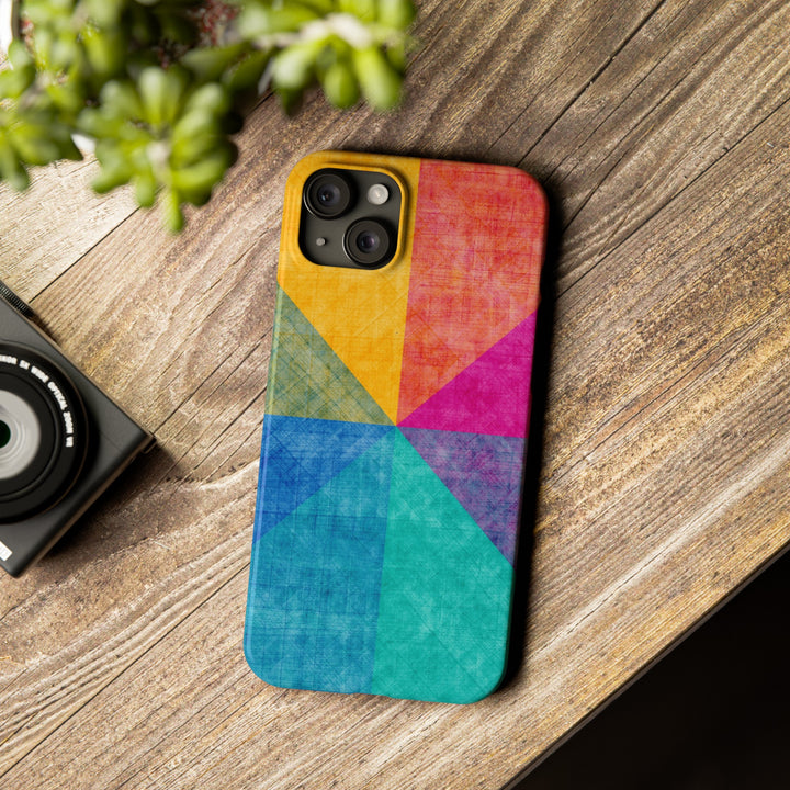 Slim Cute Phone Cases for Iphone | iPhone 15 Case | iPhone 15 Pro Max Case, Iphone 14, Iphone 14 Pro Max, Iphone 13, Abstract Colored Shapes - Studio40ParkLane