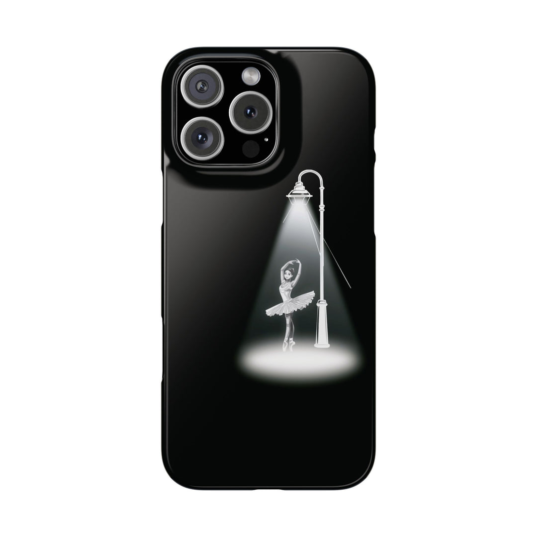 Slim Ballet Dancer Spotlight Gift for Her Cute Phone Cases for Iphone 16 Pro Max | iPhone 15 Case | iPhone 15 Pro Max Case, Iphone 14, 13, 12, 11, 10, 8, 7 - Studio40ParkLane