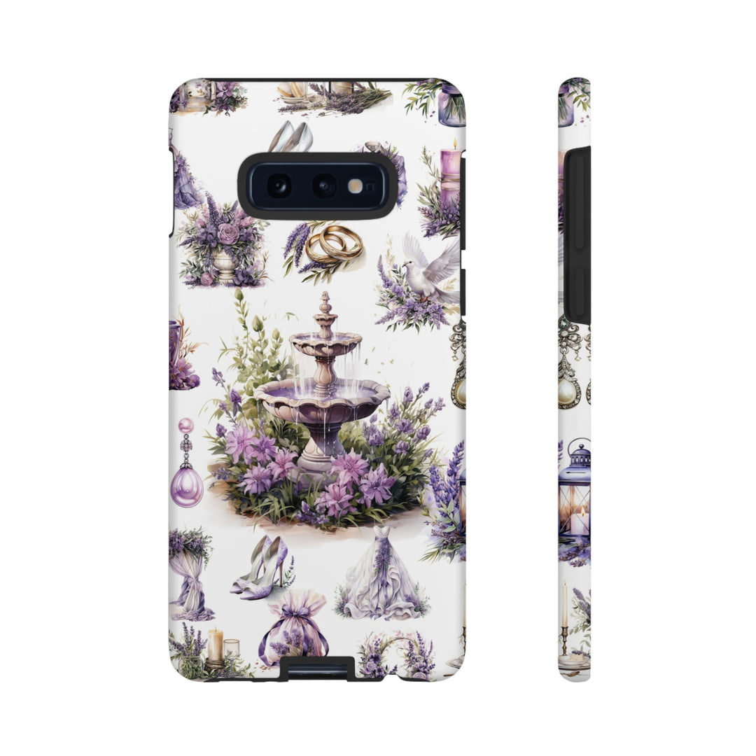 Impact Resistant, Lavender Wedding, Cute Phone Cases for Samsung S24, S23, S22, S21, IPhone 15 pro Iphone 14 pro Iphone 13 IPhone 12 Iphone 11 - Studio40ParkLane