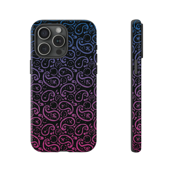 Cute IPhone Case | iPhone 15 Case | iPhone 15 Pro Max Case, Iphone 14 Case, Iphone 14 Pro Max Case IPhone Case for Art Lovers, Paisley Blue Pink - Studio40ParkLane