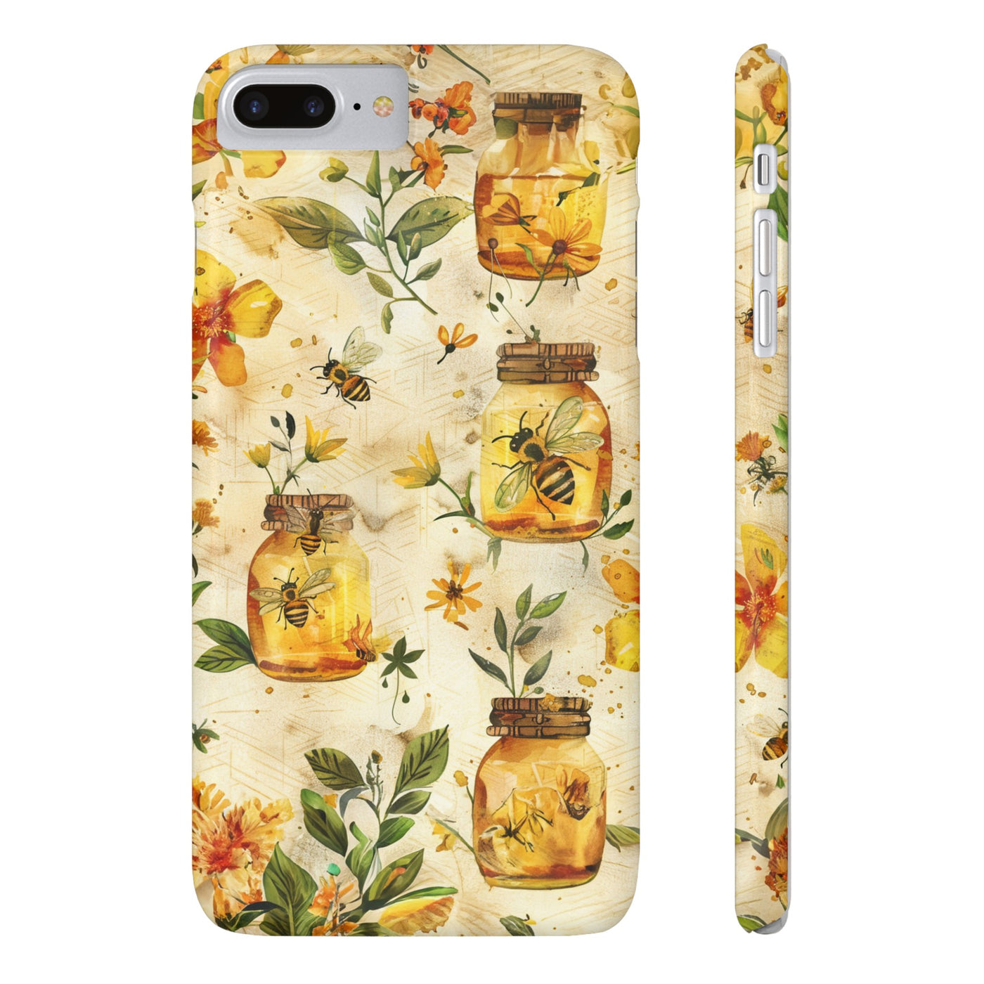 Slim Cute Phone Cases for Iphone  | iPhone 15 Case | iPhone 15 Pro Max Case, Iphone 14, Iphone 14 Pro Max, Iphone 13, Honey Bees Yellow