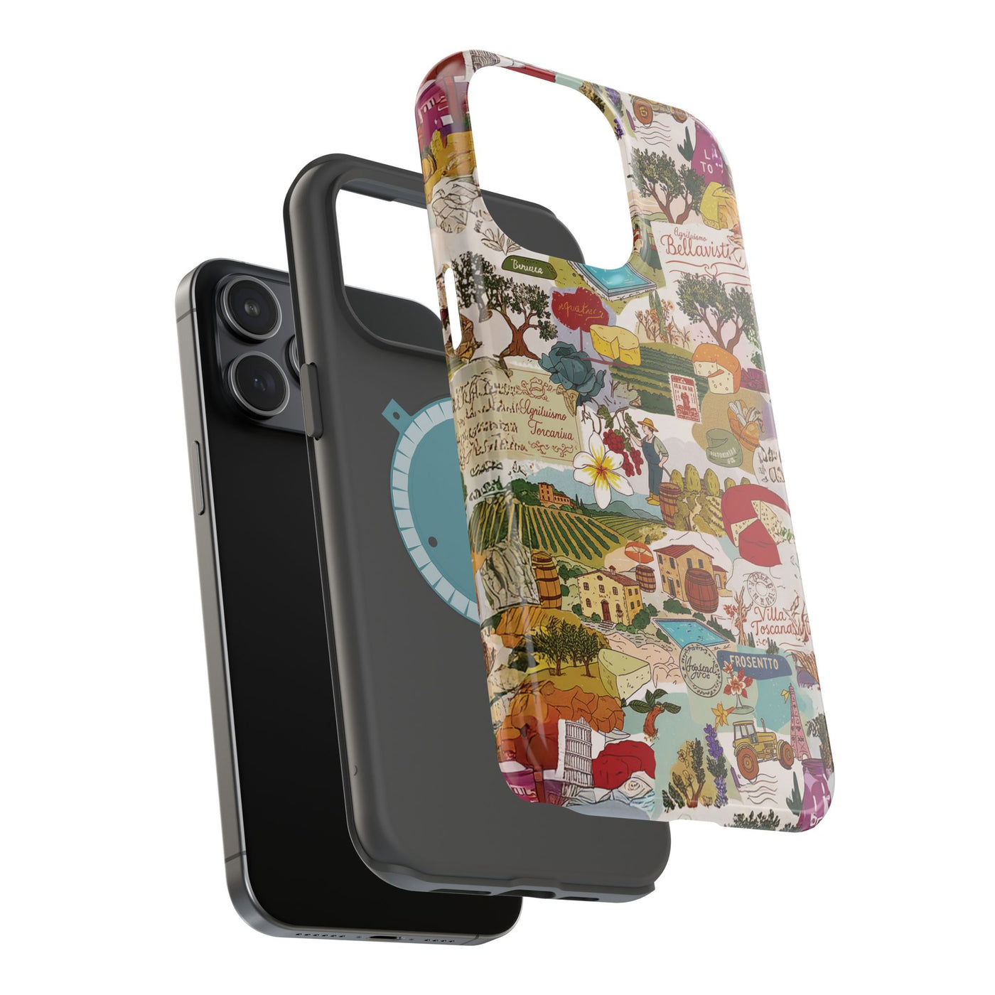 Italy Tuscany Coquette Collage Tough Magsafe Cute Phone Cases for Iphone | iPhone 17 Pro Max Case, Iphone 16, Iphone 15 14 13 12 11 10 9 - Studio40ParkLane