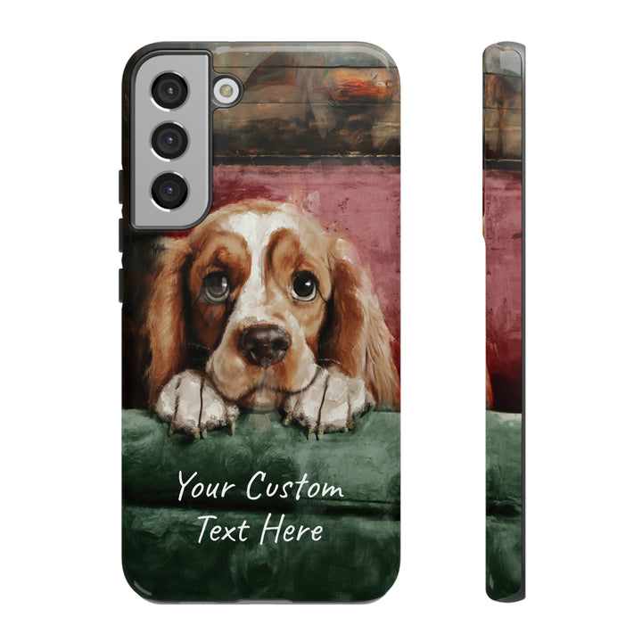 Personalize this Cute Samsung Phone Case | Cocker Spaniel Dog Samsung Phone Case | Galaxy S23, S22, S21, S20 | Customized Samsung Case - Studio40ParkLane