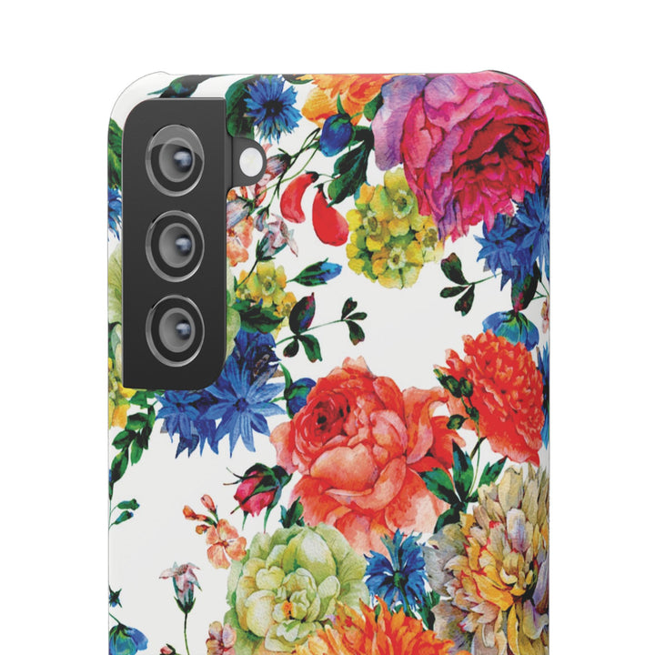 Sleek Snap Colorful Flowers Cute Phone Case for iPhone 16 15 14 13 12 11 X Xs Max Xr Pro Plus Samsung Galaxy S24 S23 S22 S21 S20 Note Ultra