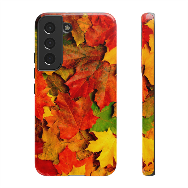 Fall Leaves Impact Resistant, Cute Phone Cases for Samsung S24, S23, S22, S21, IPhone 15 pro Iphone 14 pro Iphone 13 IPhone 12 Iphone 11 - Studio40ParkLane