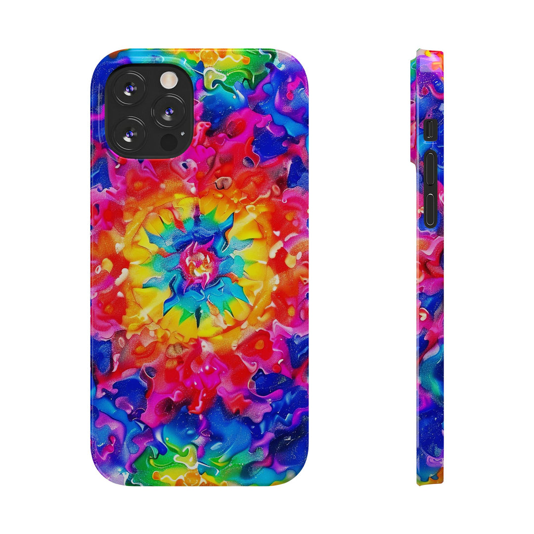 Slim Tie Dye Faux Glitter Gift for Her Cute Phone Cases for Iphone 16 Pro Max | iPhone 15 Case | iPhone 15 Pro Max Case, Iphone 14, Iphone 14 Pro Max, Iphone 13 12 11 8 7 - Studio40ParkLane