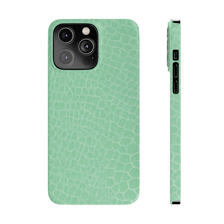Slim Non Leather Mint Color Pattern Gift for Her Cute Phone Cases for Iphone 16 Pro Max | iPhone 15 Case | iPhone 15 Pro Max Case, Iphone 14, 13, 12, 11, 10, 8, 7 - Studio40ParkLane