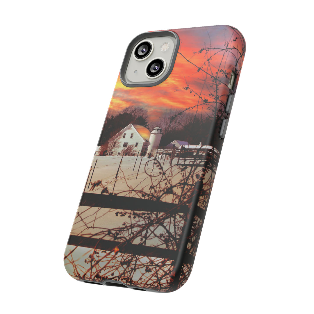 Cool Phone Case | Winter Sunset, For iPhone 15 Case | iPhone 15 Pro Case, Iphone 14 Case, Iphone 14 Pro Max Case, Protective Iphone Case - Studio40ParkLane