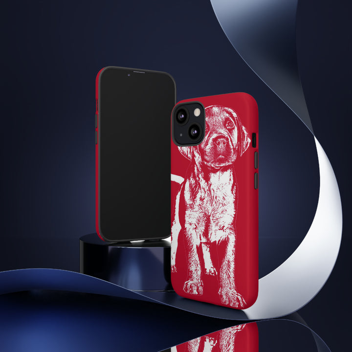Cute IPhone Case | iPhone 15 Case | iPhone 15 Pro Max Case, Iphone 14 Case, Iphone 14 Pro Max Case IPhone Case for Dog Lovers, Puppy Dog Red - Studio40ParkLane