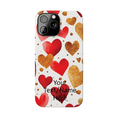 Slim Custom Personalized Valentine Love Gift for Her Cute Phone Cases for Iphone 16 Pro Max | iPhone 15 Case | iPhone 15 Pro Max Case, Iphone 14