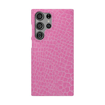 Snap Non Leather Pink Color Pattern Gift for Her Cute Phone Cases for Samsung Galaxy S24, S23, S22, S21, S20, Plus, Ultra, Iphone 16, 15, 14, Pro and Max - Studio40ParkLane