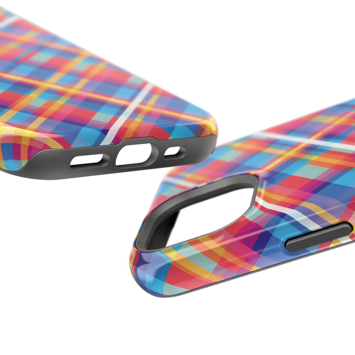 Checkered Plaid Magsafe Gift for Her Cute Phone Case for Iphone, | iPhone 16 | iPhone 15 Pro Max, Iphone 14 Pro Max, 13 12 11 10 9 8 7 - Studio40ParkLane