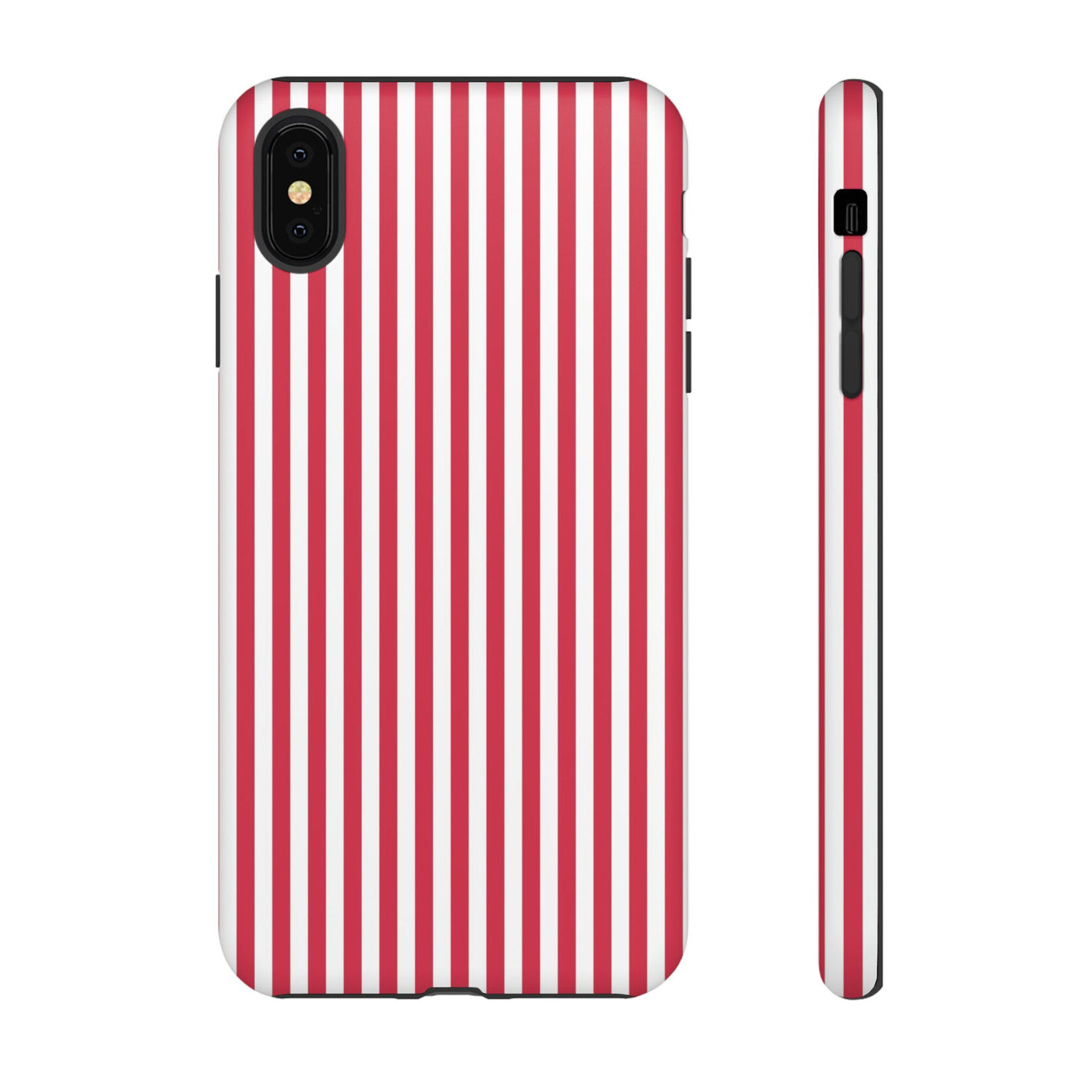 Tough Premium Winterberry Stripes Phone Case Gift for Her - For Apple iPhone 16 Pro Max 16e iPhone 15 Pro iPhone Iphone 14 Plus 13 Pro 12 SE XR - Studio40ParkLane
