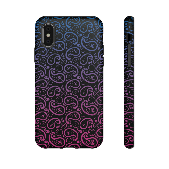 Cute IPhone Case | iPhone 15 Case | iPhone 15 Pro Max Case, Iphone 14 Case, Iphone 14 Pro Max Case IPhone Case for Art Lovers, Paisley Blue Pink - Studio40ParkLane