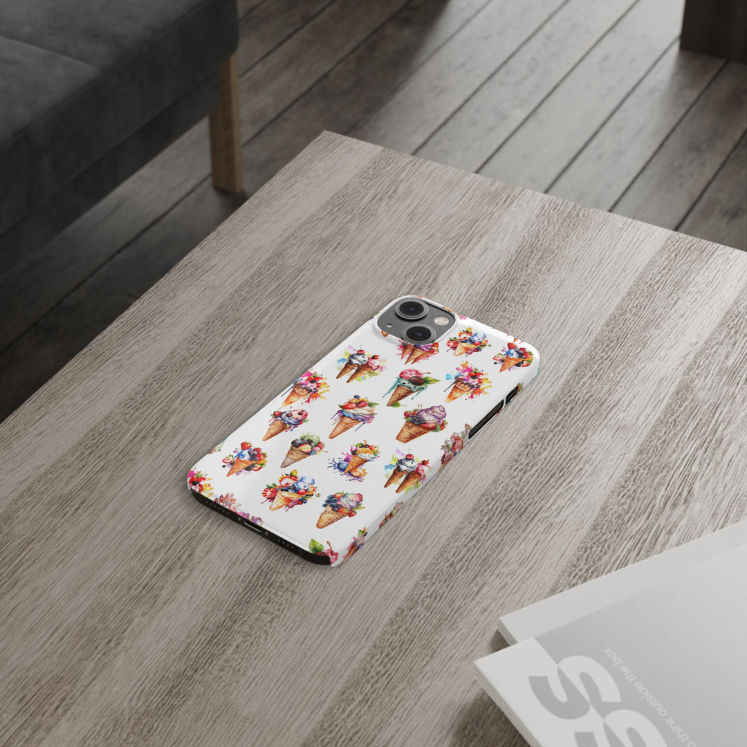 Slim Summer Ice Cream Slim Cute Phone Cases for Iphone | iPhone 15 Case | iPhone 15 Pro Max Case, Iphone 14, Iphone 14 Pro Max, Iphone 13 - Studio40ParkLane