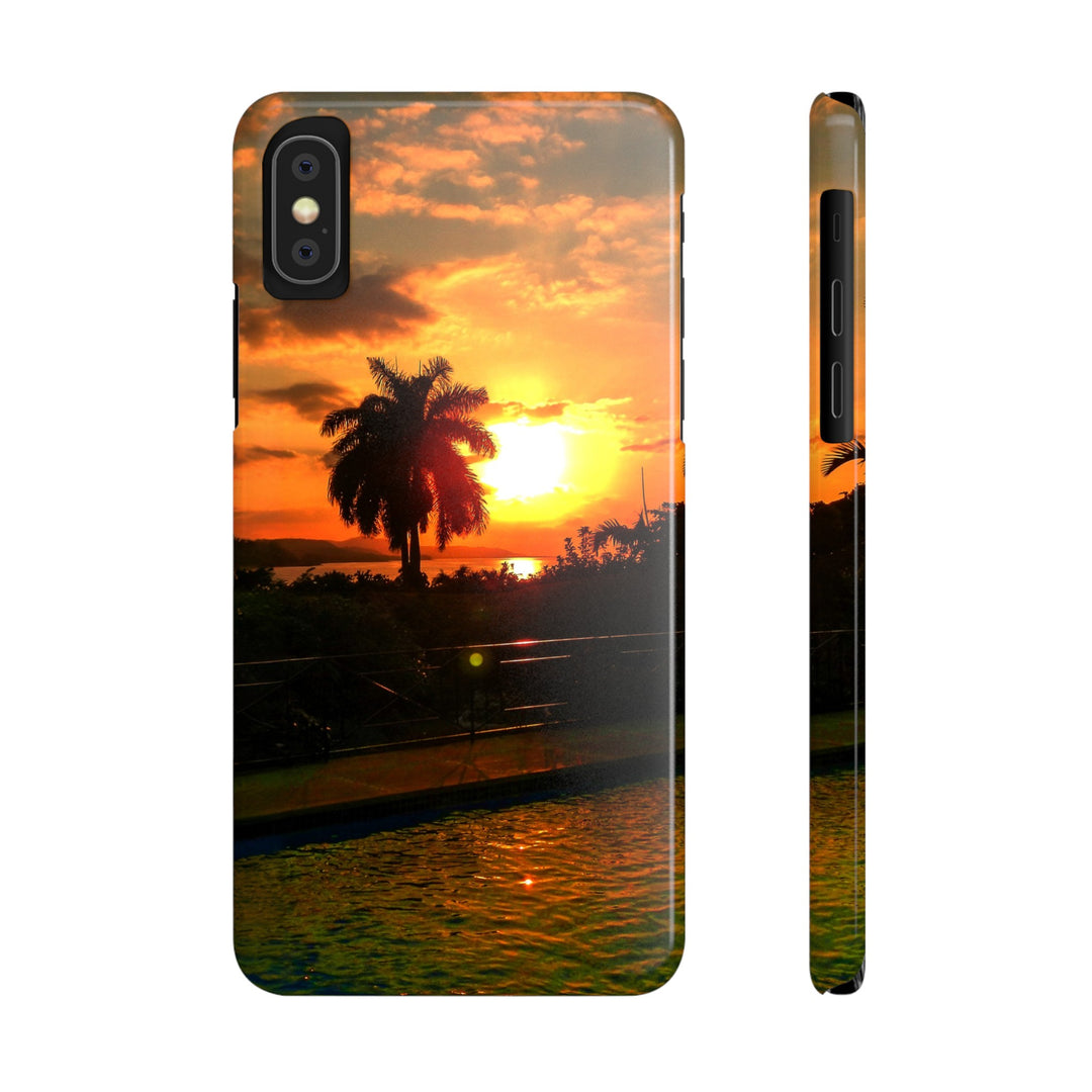 Slim Cute Phone Cases for Iphone - | iPhone 15 Case | iPhone 15 Pro Max Case, Iphone 14 Case, Iphone 14 Pro Max, Iphone 13, Summer Jamaica Sunset - Studio40ParkLane